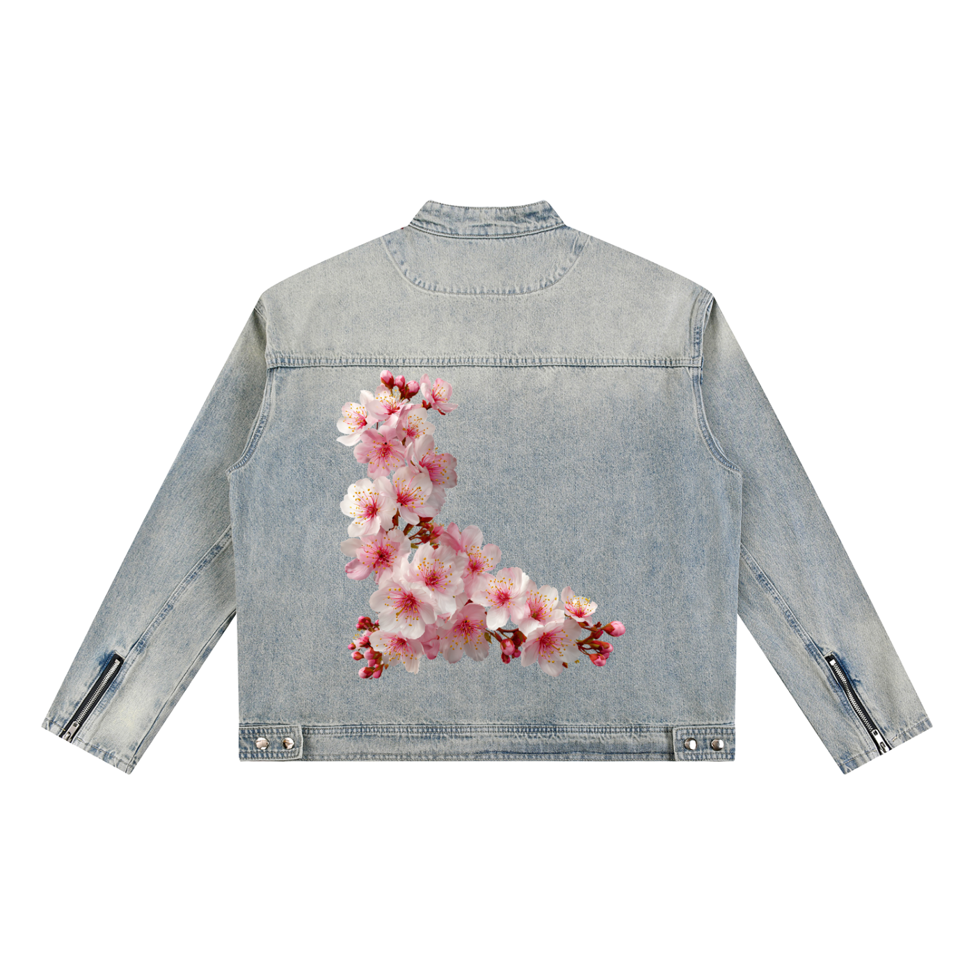 Respect World Peace™ Cherry Blossom Denim Jacket