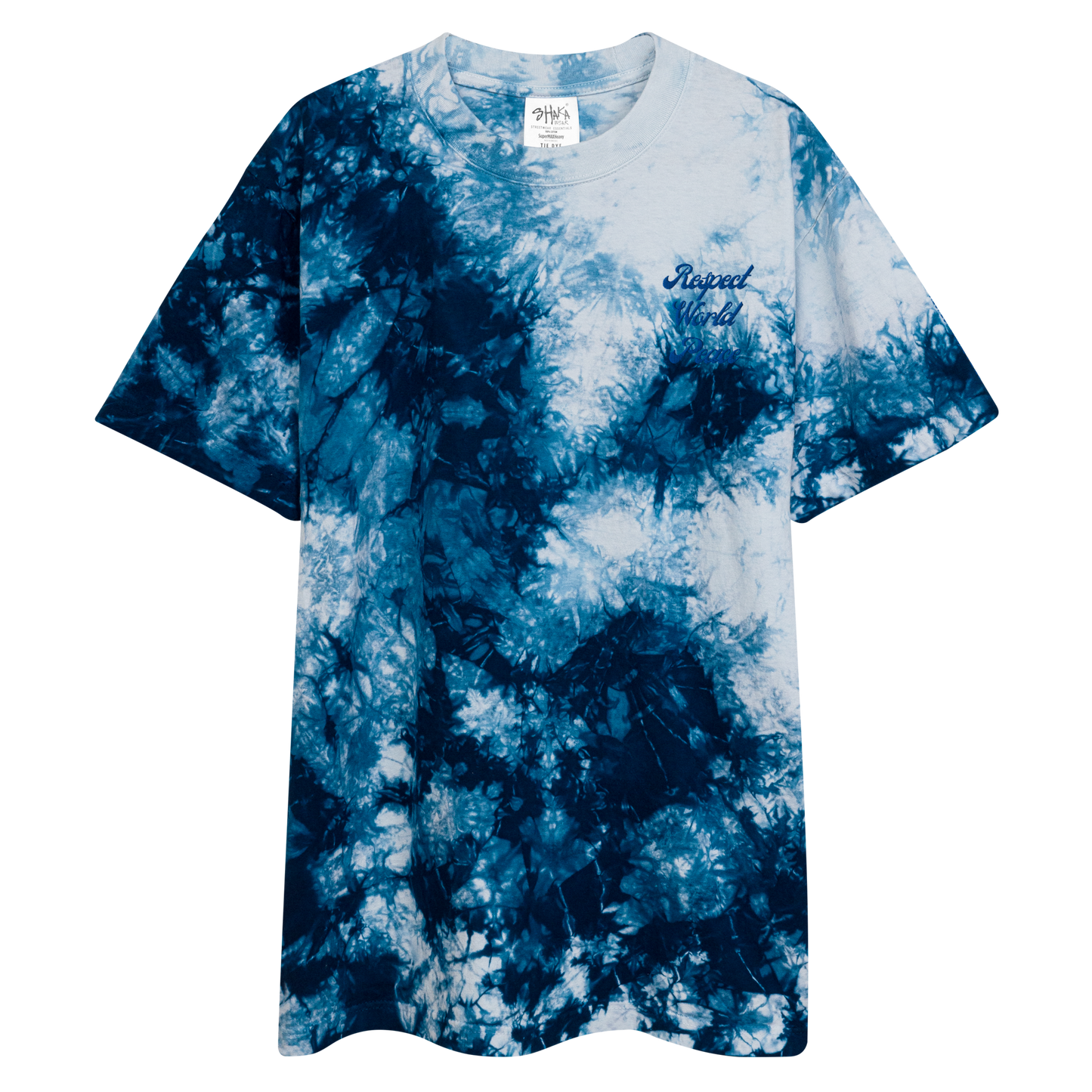 Respect World Peace™ Oversized tie-dye t-shirt