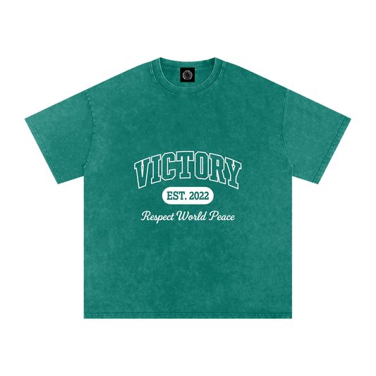 Respect World Peace™ Acid Wash Oversize T-Shirt