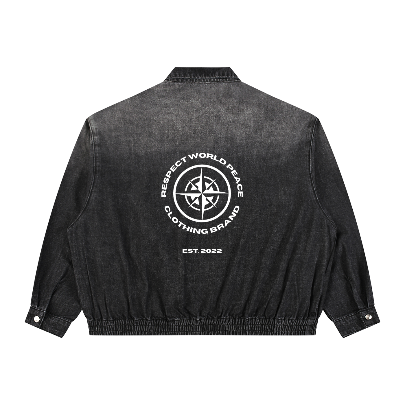 Respect World Peace™ Love Calligraphy Denim Jacket