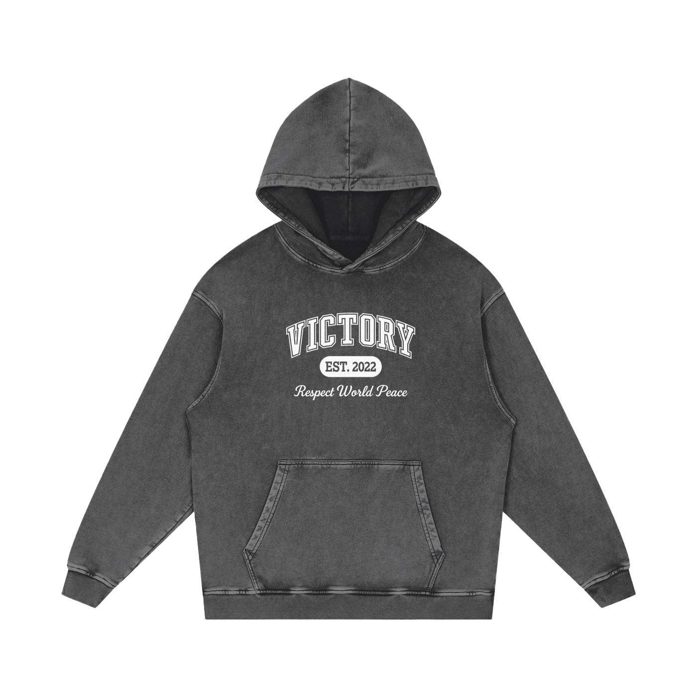 Respect World Peace™ Acid Wash Oversize Hoodie