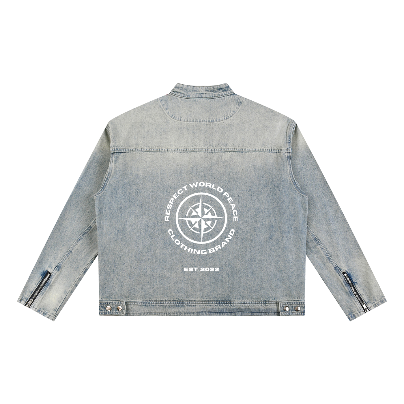 Respect World Peace™ Love Calligraphy Denim Jacket