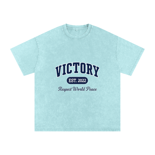 Respect World Peace™ Acid Wash Oversize T-Shirt