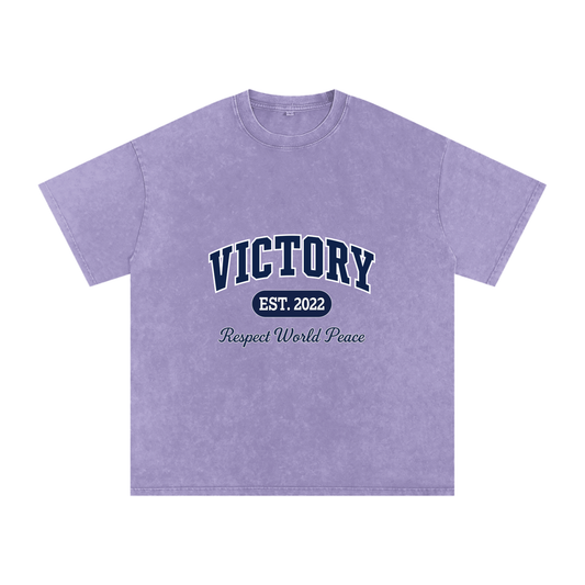 Respect World Peace™ Acid Wash Oversize T-Shirt
