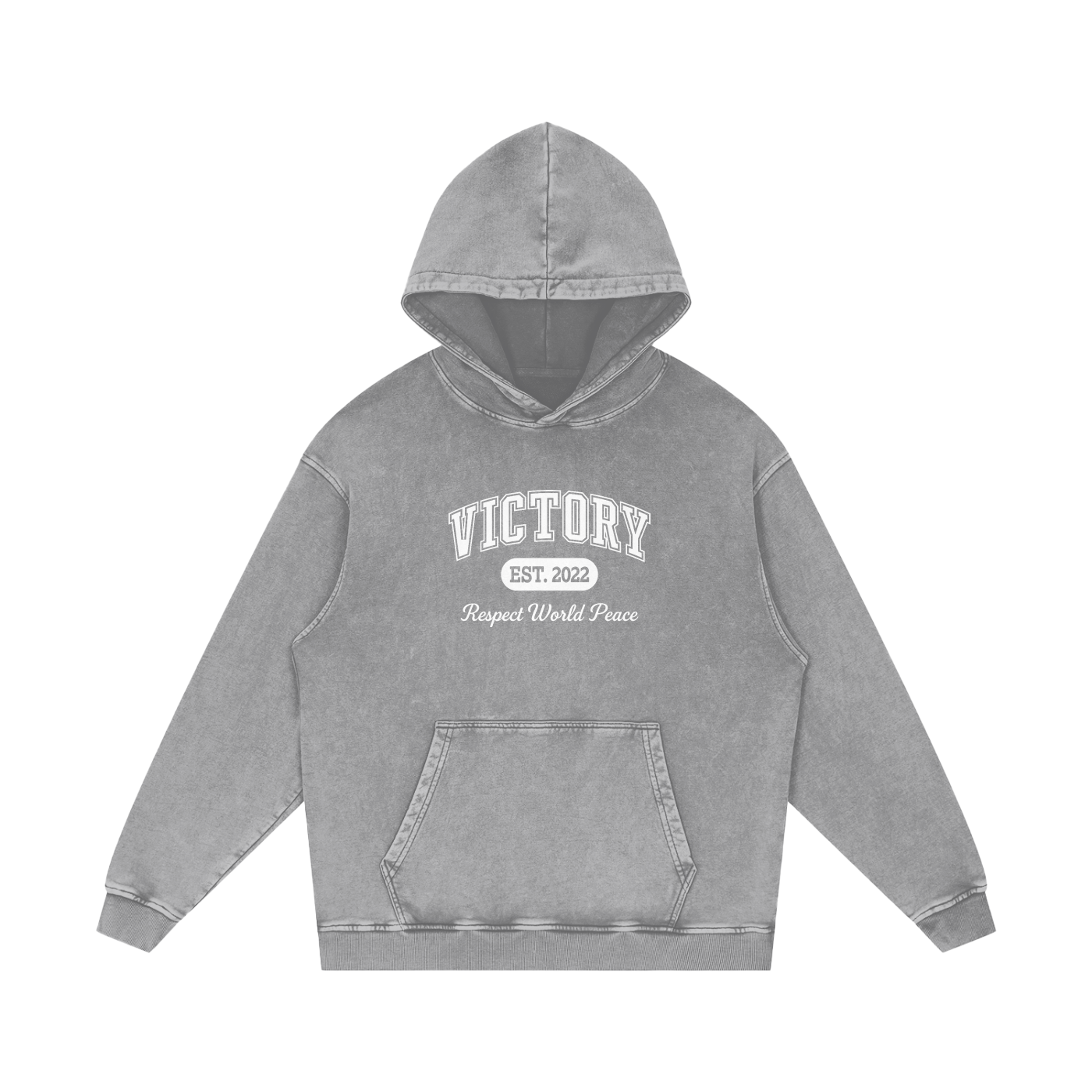 Respect World Peace™ Acid Wash Oversize Hoodie