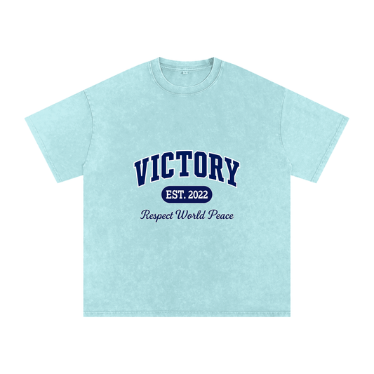 Respect World Peace™ Acid Wash Oversize T-Shirt