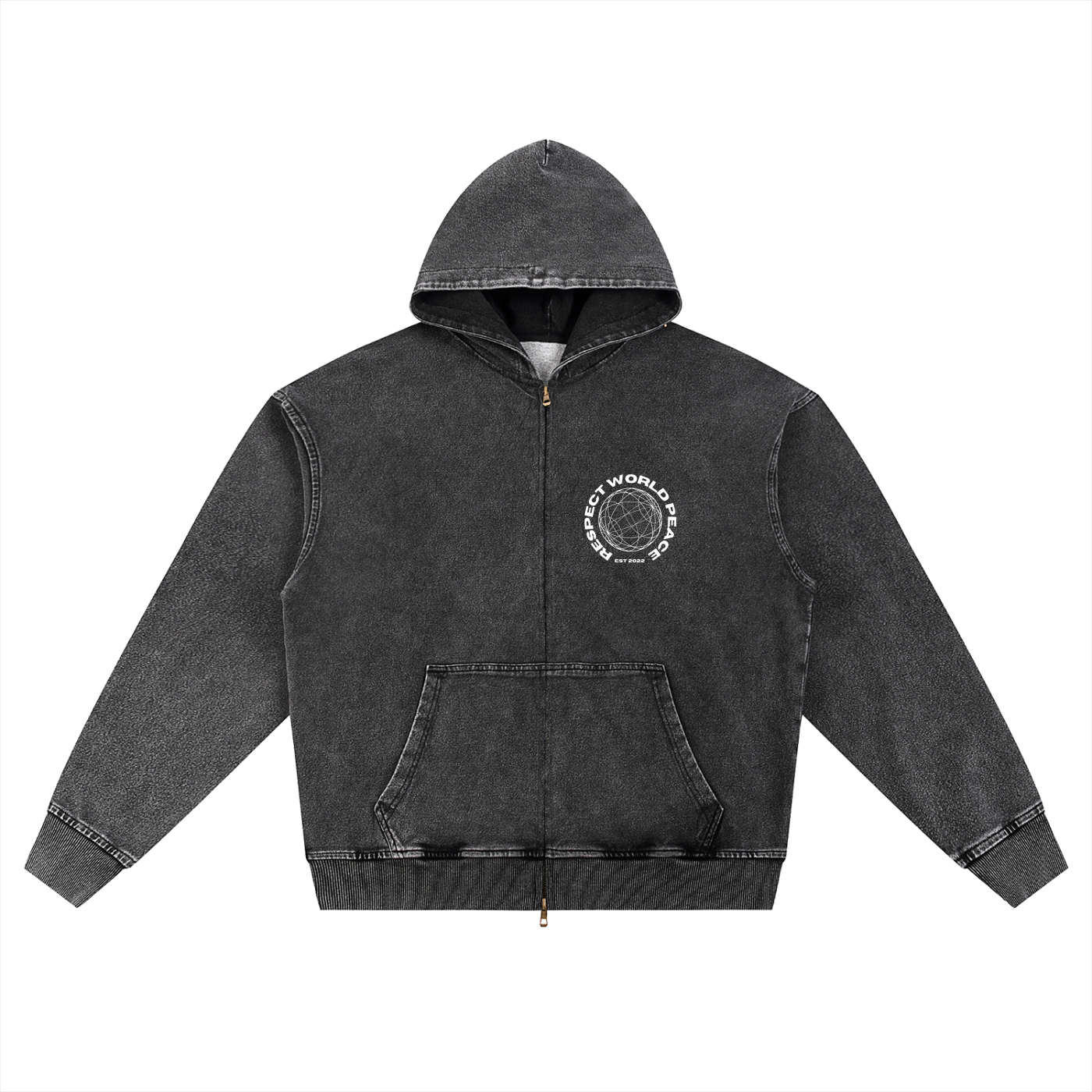 RESPECT PREMIUM ZIP UP HOODIE IN BLACK RESPect Unisex Hoodie – IEA