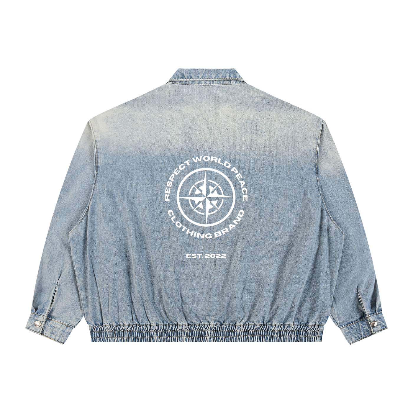 Respect World Peace™ Love Calligraphy Denim Jacket