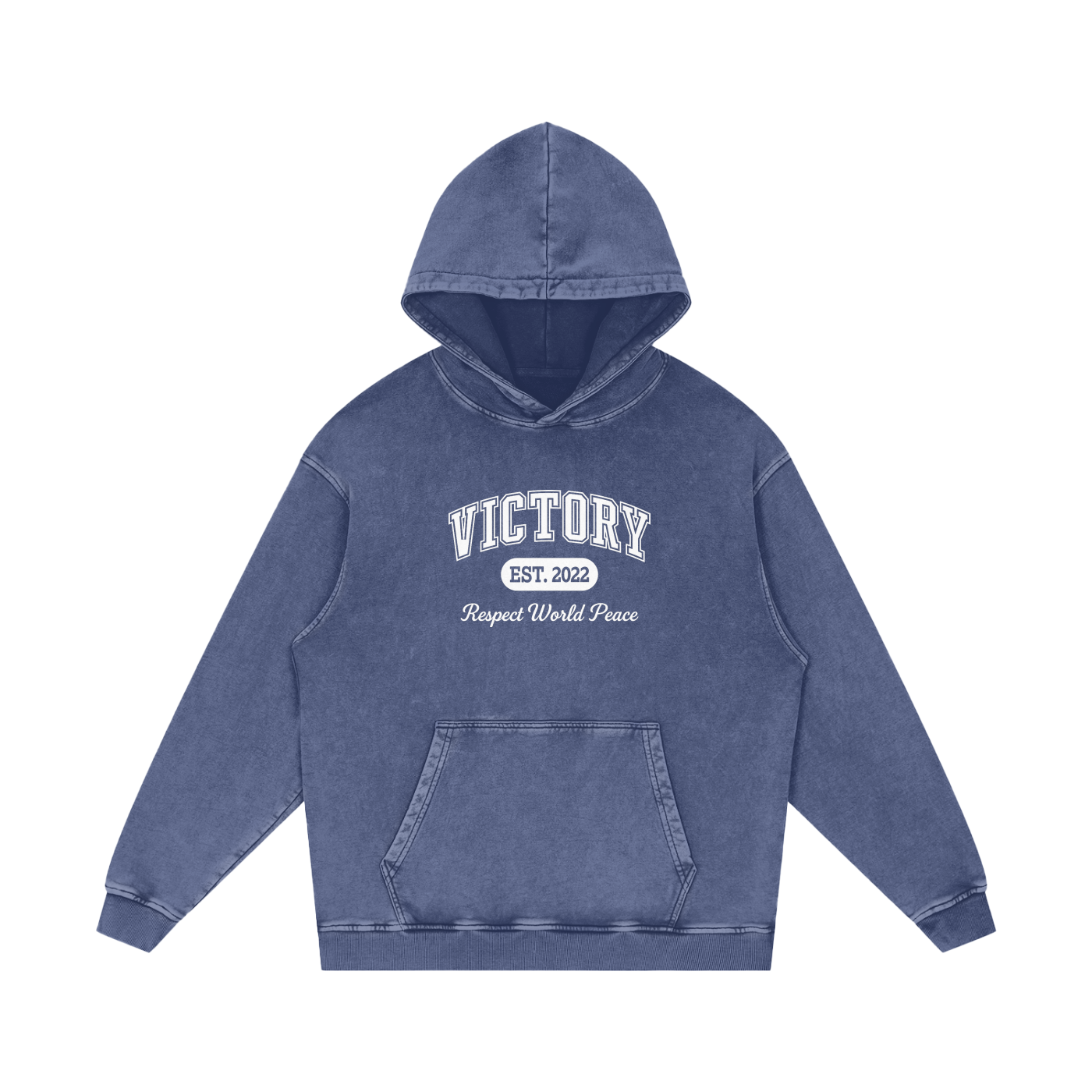 Respect World Peace™ Acid Wash Oversize Hoodie
