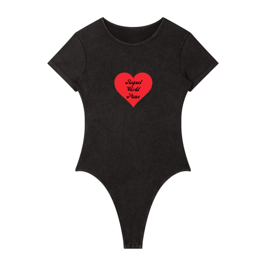 Respect World Peace™ Women's Crewneck Bodysuit