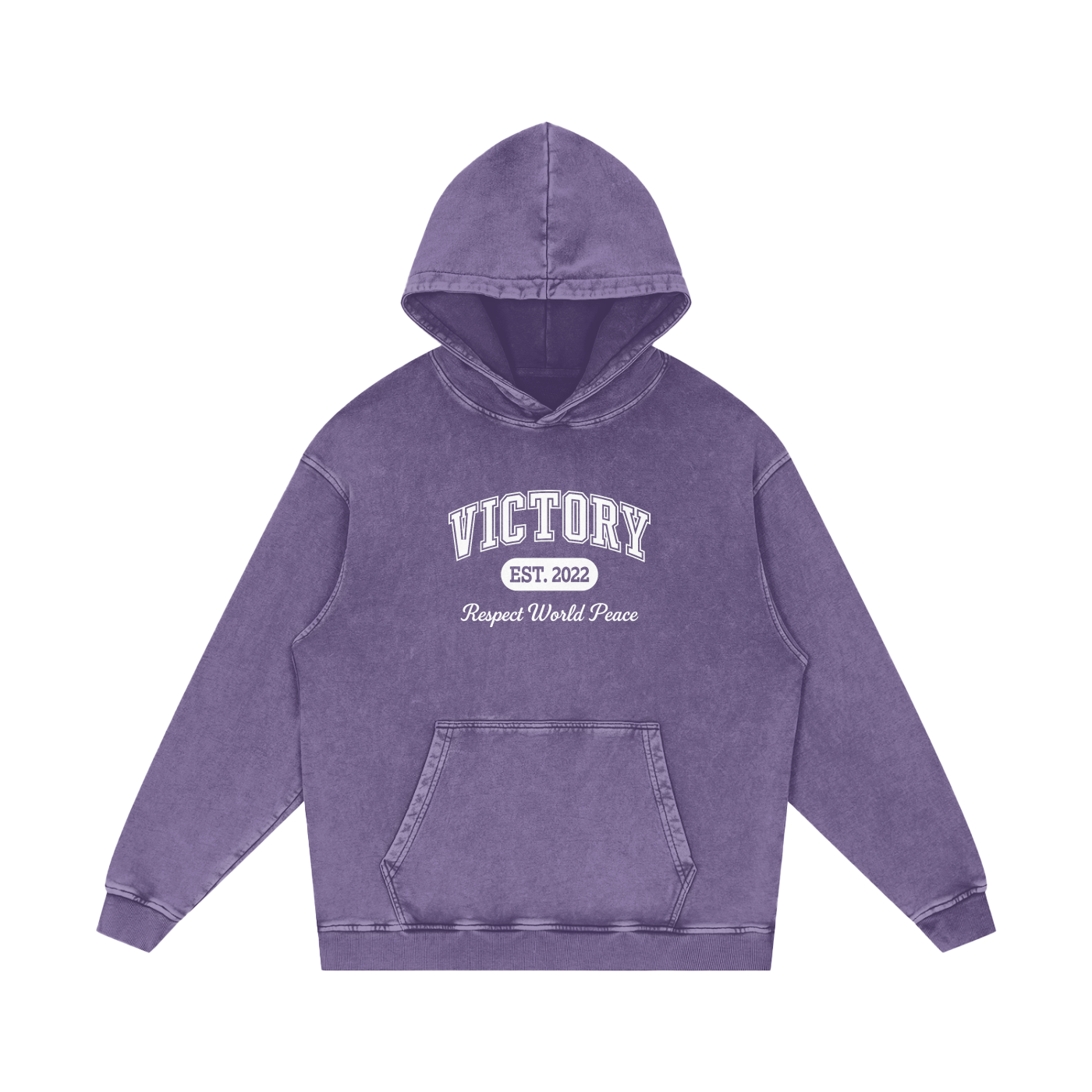 Respect World Peace™ Acid Wash Oversize Hoodie