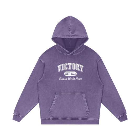 Respect World Peace™ Acid Wash Oversize Hoodie