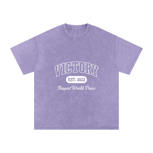 Respect World Peace™ Acid Wash Oversize T-Shirt