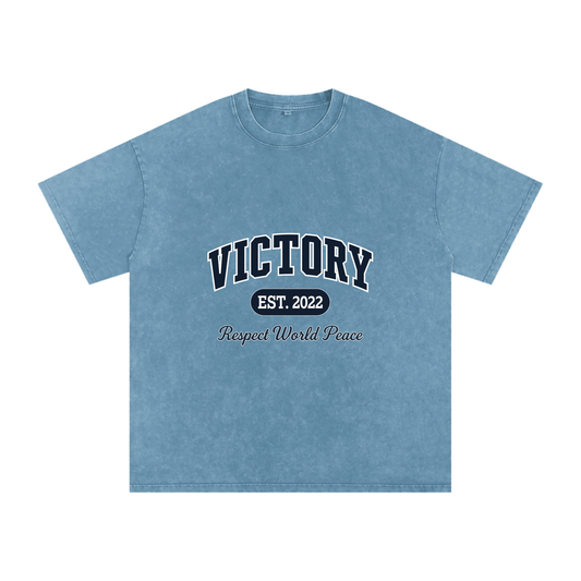Respect World Peace™ Acid Wash Oversize T-Shirt