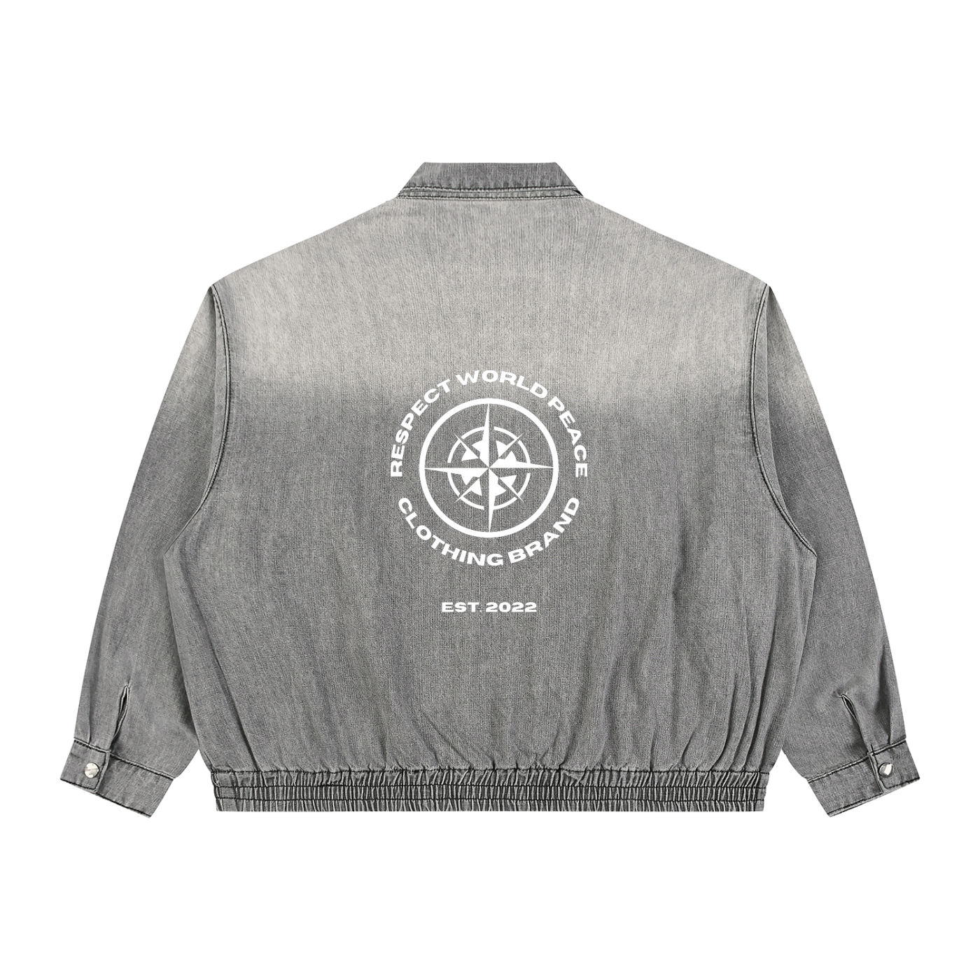 Respect World Peace™ Love Calligraphy Denim Jacket