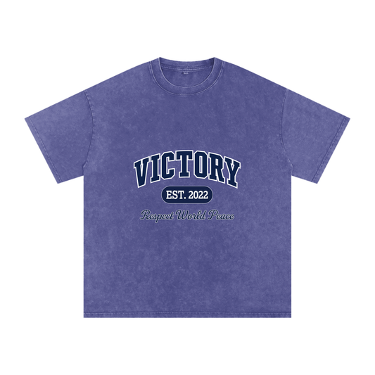 Respect World Peace™ Acid Wash Oversize T-Shirt