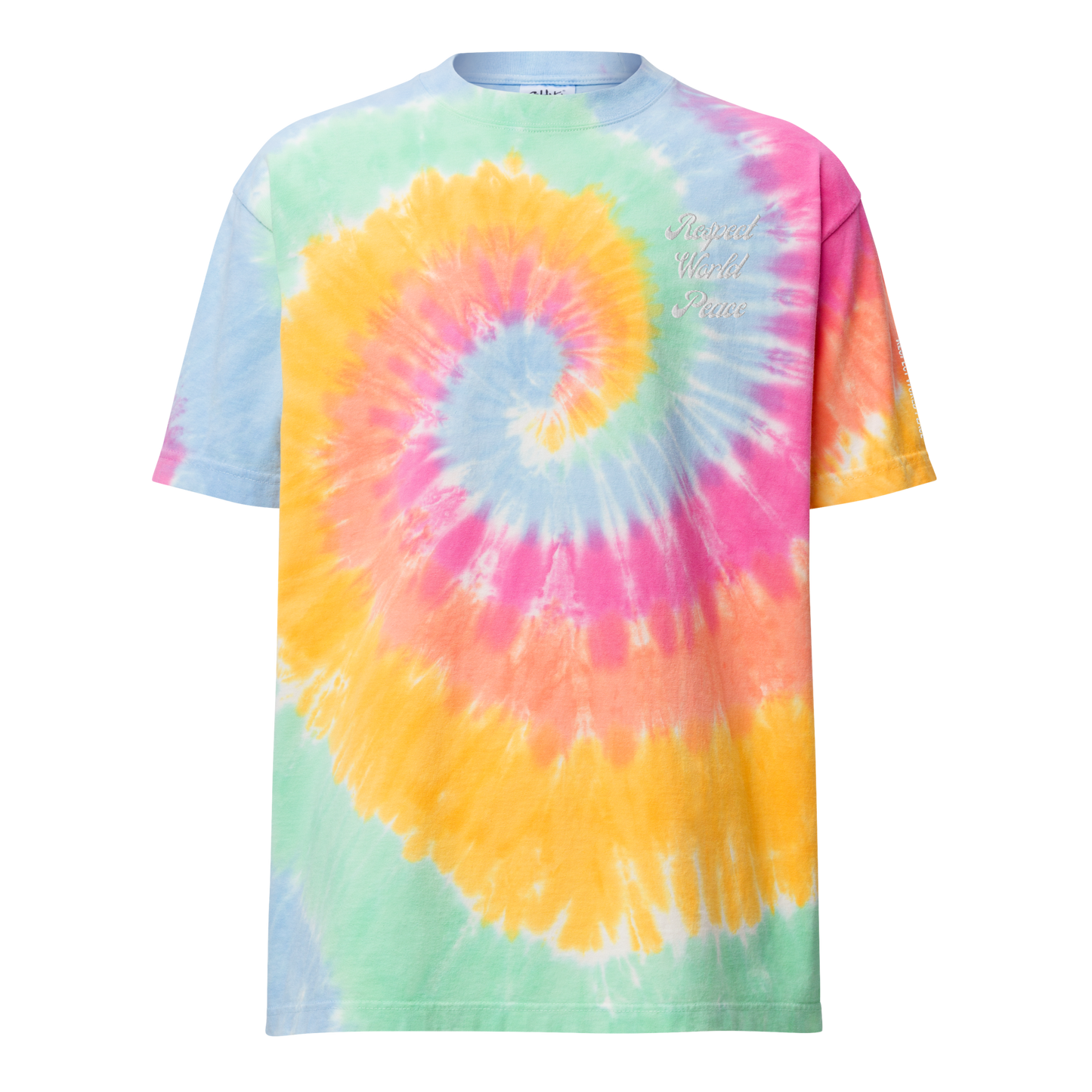 Respect World Peace™ Oversized tie-dye t-shirt