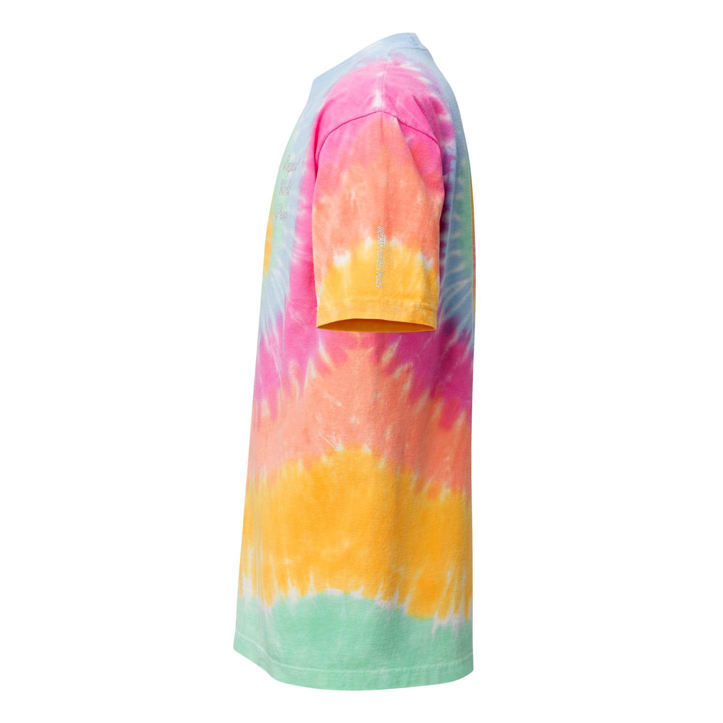 Respect World Peace™ Oversized tie-dye t-shirt