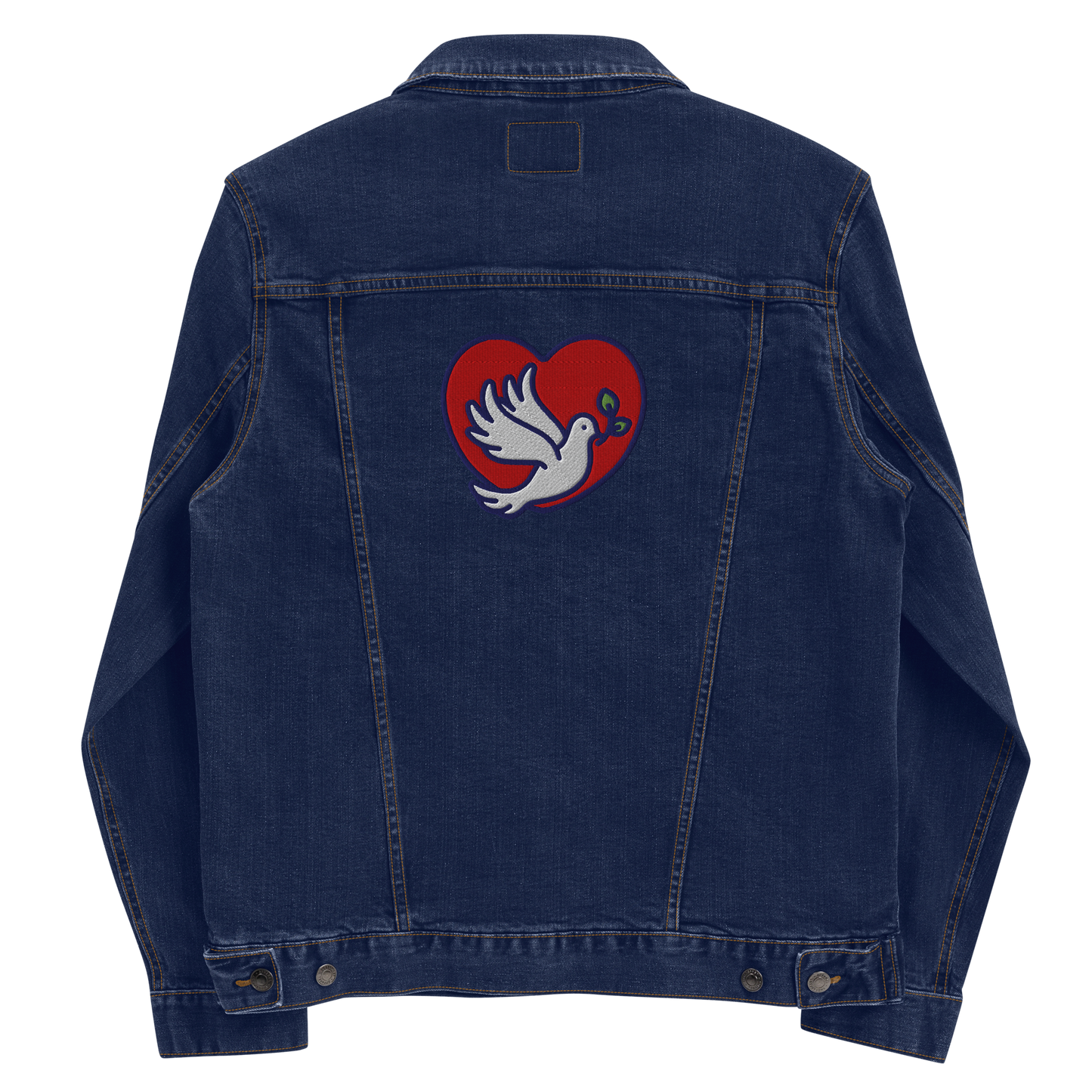 Respect World Peace™ Embroidered Denim Jacket