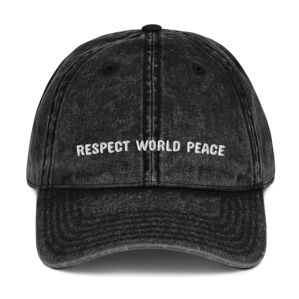Respect World Peace™ Cotton Twill Cap
