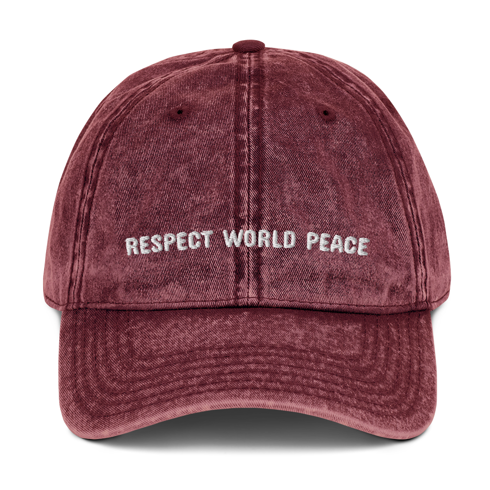 Respect World Peace™ Cotton Twill Cap