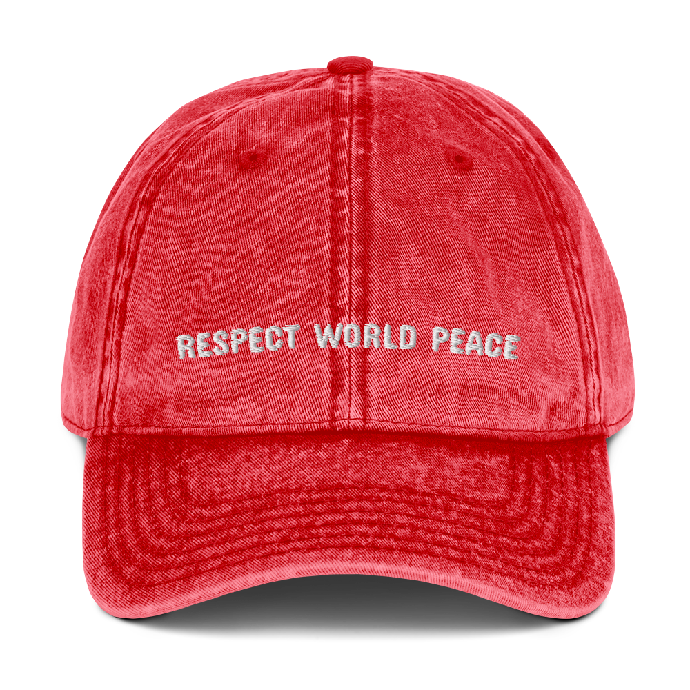 Respect World Peace™ Cotton Twill Cap